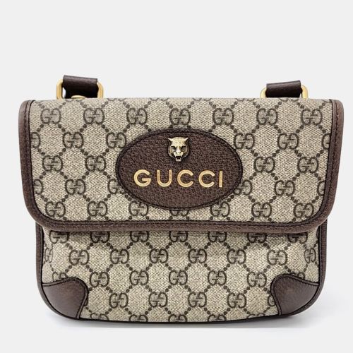 Brown PVC Supreme Small Messenger Bag - Gucci - Modalova