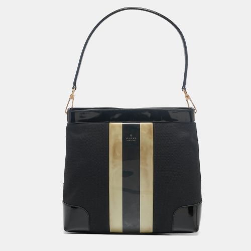 Canvas Striped PVC Shoulder Bag - Gucci - Modalova