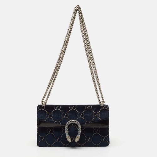 Dark /Black GG Velvet Small Rectangular Dionysus Shoulder Bag - Gucci - Modalova