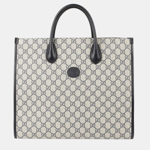 Medium GG Supreme Canvas Interlocking G Tote And Shoulder Bag - Gucci - Modalova