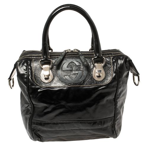 Coated Canvas and Leather Dialux Snow Glam Boston Bag - Gucci - Modalova