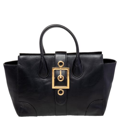 Leather Lady Buckle Tote - Gucci - Modalova