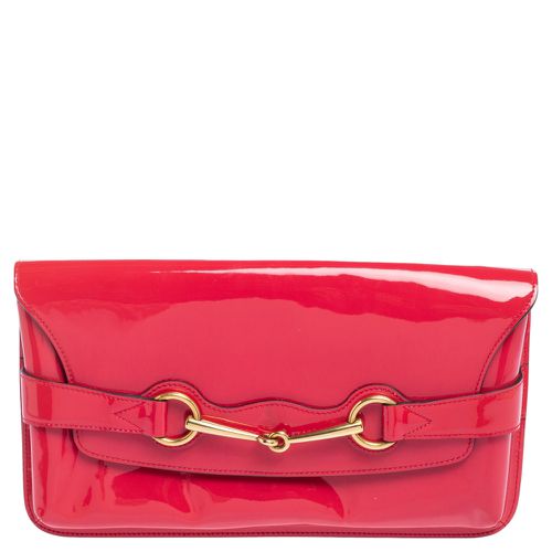 Patent Leather Bright Bit Clutch - Gucci - Modalova