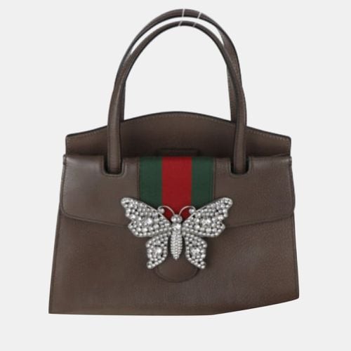 Leather Butterfly Medium Linea Totem Tote Bag - Gucci - Modalova