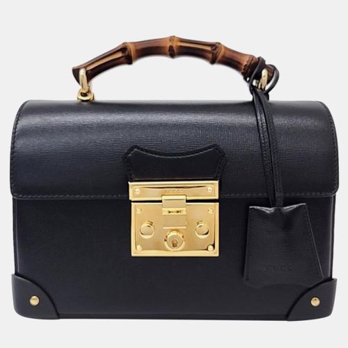 Leather Bamboo Shoulder Bag - Gucci - Modalova