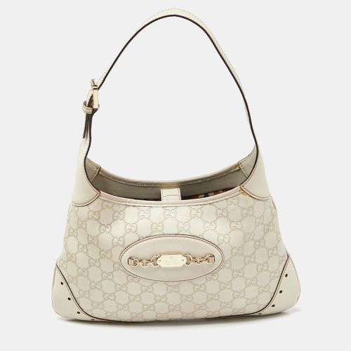 Ssima Leather Punch Hobo - Gucci - Modalova