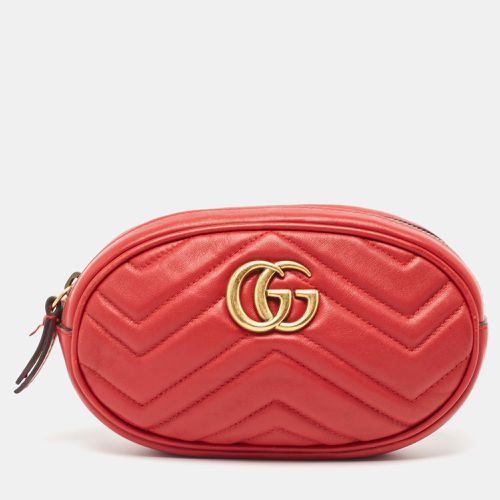 Matelassé Leather Mini GG Marmont Belt Bag - Gucci - Modalova