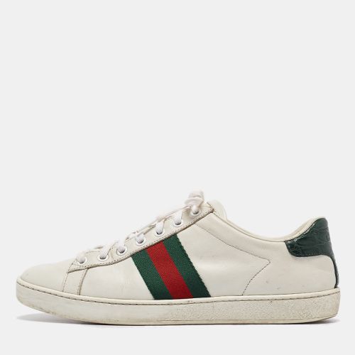 Leather Ace Lace Up Sneakers Size 37.5 - Gucci - Modalova