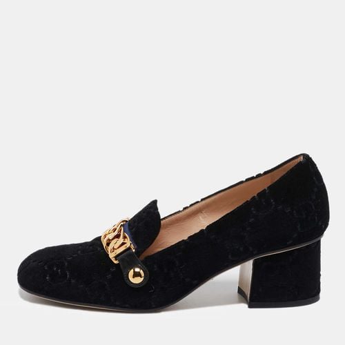 GG Velvet Sylvie Web Loafer Pumps Size 37 - Gucci - Modalova