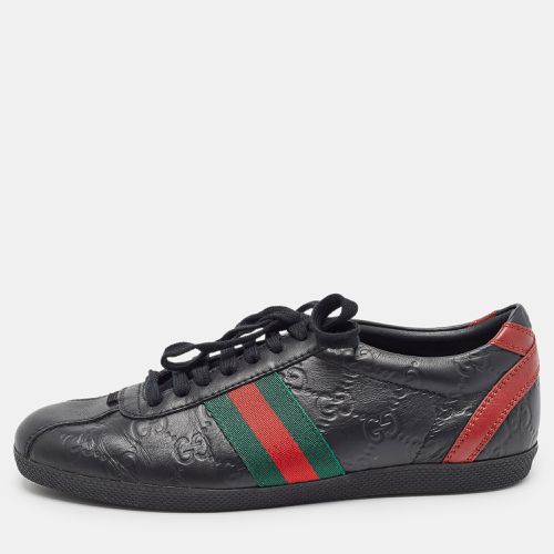 Ssima Leather Web Lace Up Sneakers size 36.5 - Gucci - Modalova