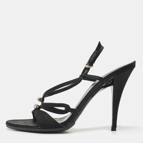 Satin Strappy Sandals Size 39.5 - Gucci - Modalova