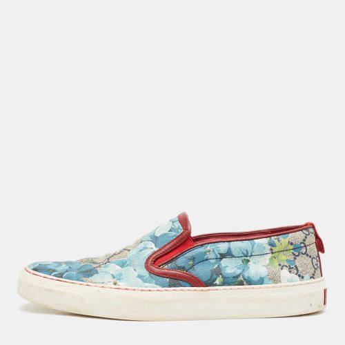 GG Supreme Blooms Printed Canvas Slip On Sneakers Size 37.5 - Gucci - Modalova