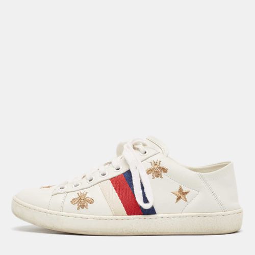 Leather Star Ace Low Top Sneakers Size 34.5 - Gucci - Modalova