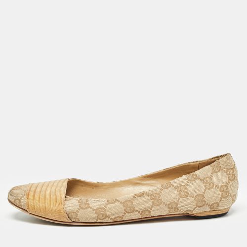 Beige GG Canvas Ballet Flats Size 38.5 - Gucci - Modalova