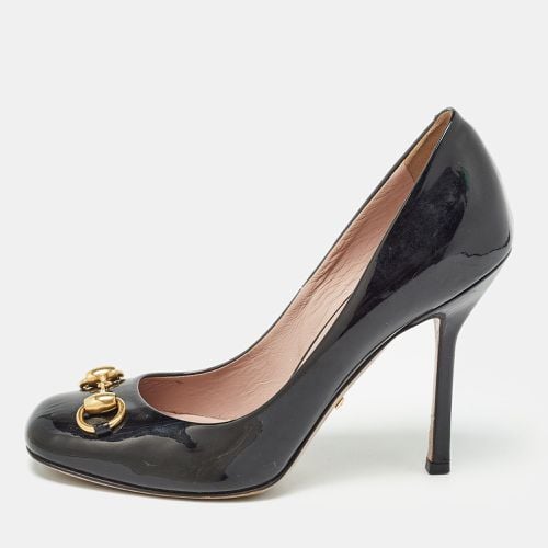 Patent Leather Horsebit Pumps Size 36 - Gucci - Modalova