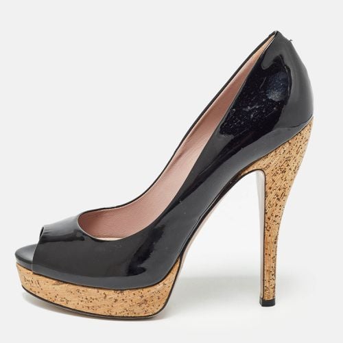 Patent Peep Toe Pumps Size 38 - Gucci - Modalova