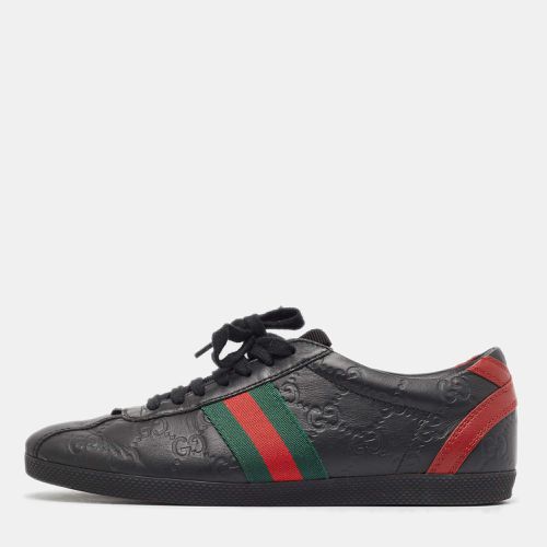 Ssima Leather Web Detail Low Top Sneakers Size 36.5 - Gucci - Modalova