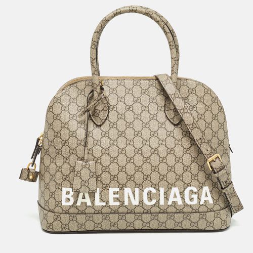 GG Supreme Canvas Medium The Hacker Project Ville Satchel - Gucci x Balenciaga - Modalova