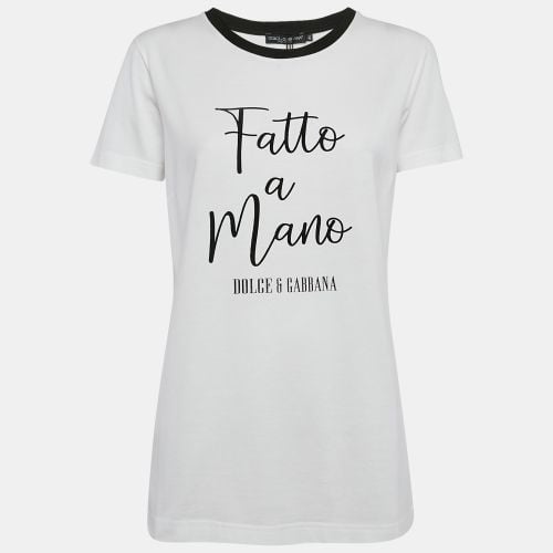 Fatto a Mano Print Jersey T-Shirt M - Dolce & Gabbana - Modalova