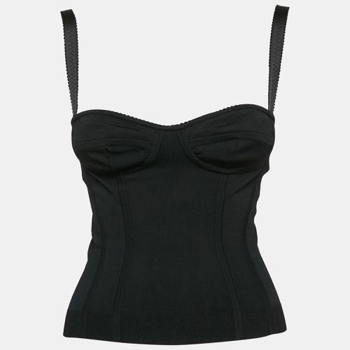 Stretch Knit Corset Top S - Dolce & Gabbana - Modalova