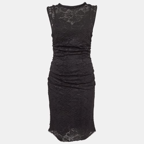 Lace Ruched Mid Dress M - Dolce & Gabbana - Modalova