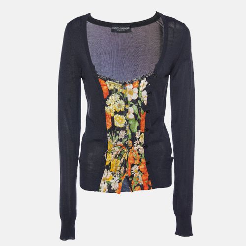 Kit & Printed Cotton Paneled Sweater M - Dolce & Gabbana - Modalova