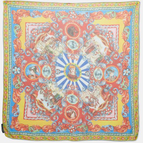 Teatro Dei Pupi Silk Square Scarf - Dolce & Gabbana - Modalova