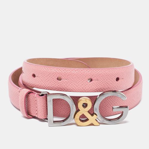 Leather Buckle Belt 70CM - Dolce & Gabbana - Modalova