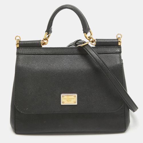 Leather Medium Miss Sicily Top Handle Bag - Dolce & Gabbana - Modalova