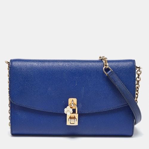 Leather Padlock Chain Shoulder Bag - Dolce & Gabbana - Modalova