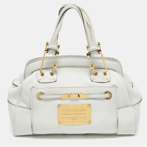 Leather Logo Frame Satchel - Dolce & Gabbana - Modalova