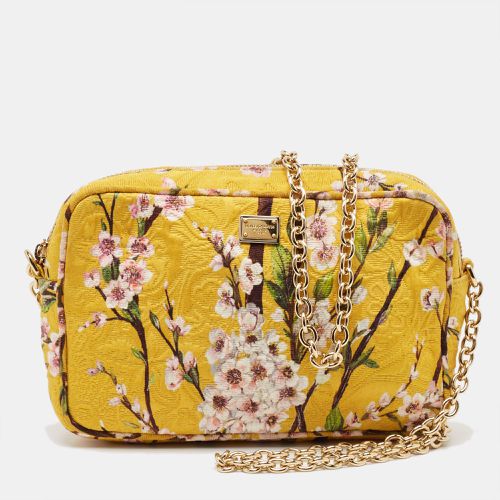 Dolce and Gabbana Floral Print Canvas Glam Shoulder Bag - Dolce & Gabbana - Modalova