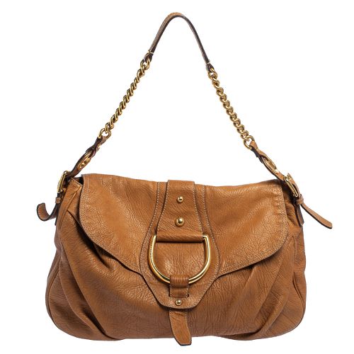 Leather D-Ring Hobo - Dolce & Gabbana - Modalova