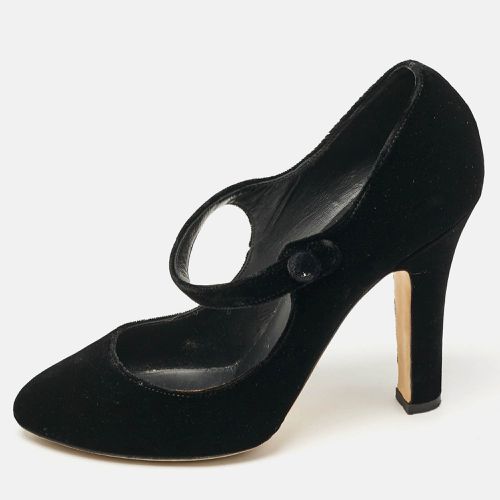 Velvet Mary Jane Pumps Size 38 - Dolce & Gabbana - Modalova