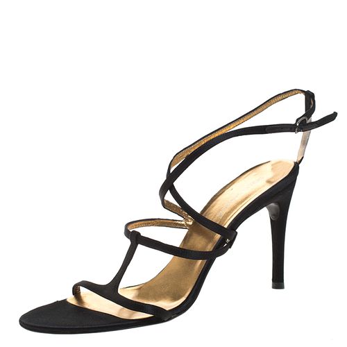 Satin Strappy Sandals Size 37 - Dolce & Gabbana - Modalova