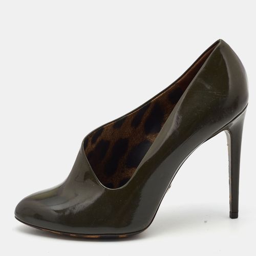 Olive Patent Leather Pumps Size 39.5 - Dolce & Gabbana - Modalova