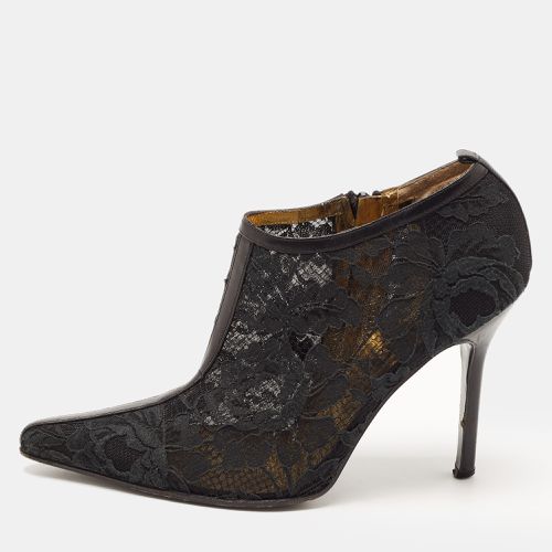 Lace Pointed Toe Ankle Boots Size 38 - Dolce & Gabbana - Modalova