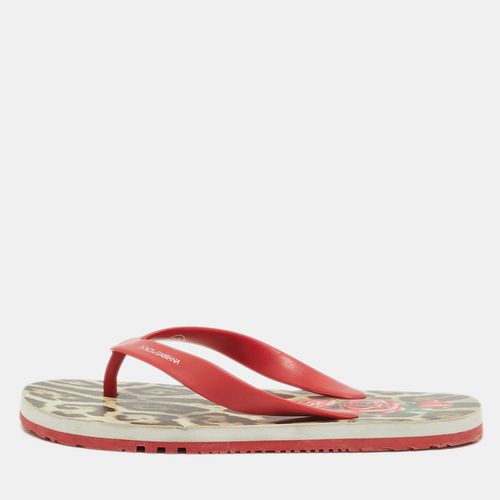 Rubber Thong Flats Size 34 - Dolce & Gabbana - Modalova