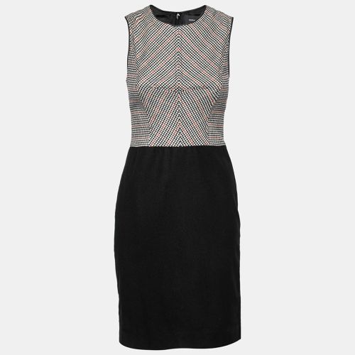 Houndstooth Bodice Colorblock Sleeveless Wool Dress S - Derek Lam - Modalova