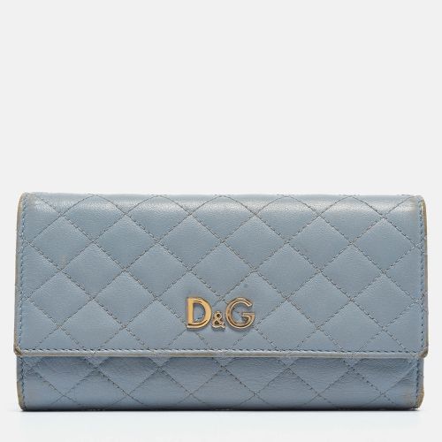 Light Quilted Leather Continental Wallet - D&G - Modalova