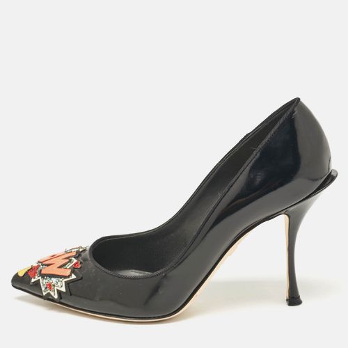 Patent Leather Wow Patch Pumps Size 39 - D&G - Modalova