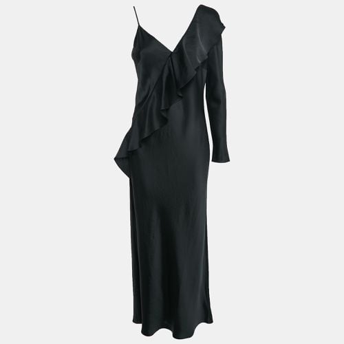 Satin Ruffled One-Shoulder Long Dress M - Diane Von Furstenberg - Modalova