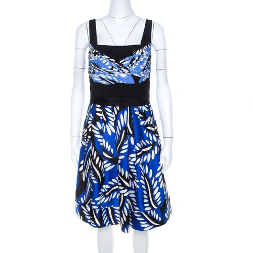 Printed Cotton Silk Blend Sita Dress L - Diane Von Furstenberg - Modalova