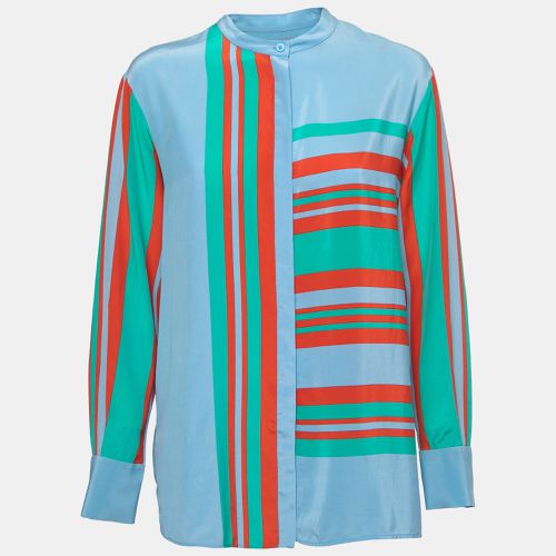 Striped Silk Round Neck Shirt S - Diane Von Furstenberg - Modalova