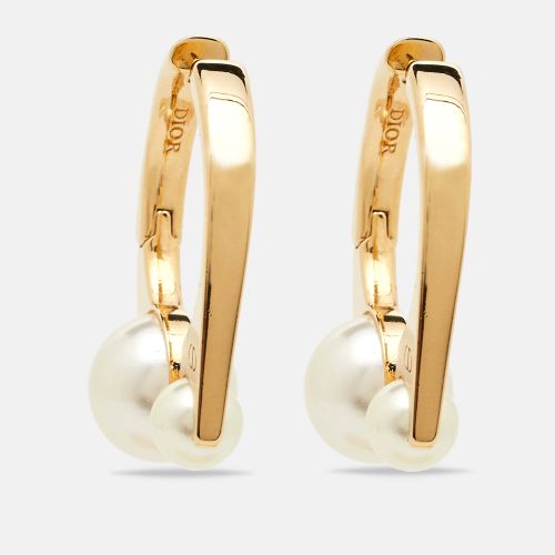 Tribales Small Faux Pearl Tone Earrings - Dior - Modalova