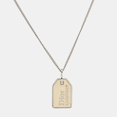 Oblique Enamel Tone Necklace - Dior - Modalova