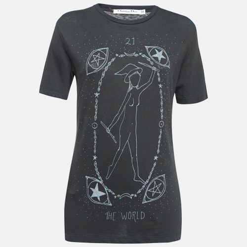 Dark Printed Cotton Jersey T-Shirt XS - Dior - Modalova