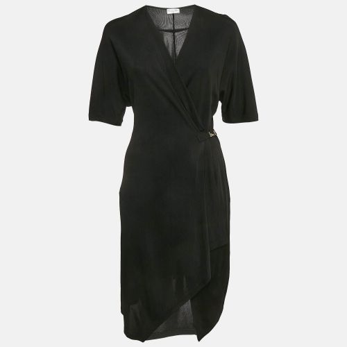 Jersey Buckle Detail Wrap Effect Mini Dress S - Dior - Modalova