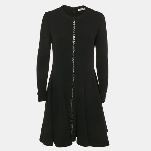 Wool Button Front Mini Dress L - Dior - Modalova