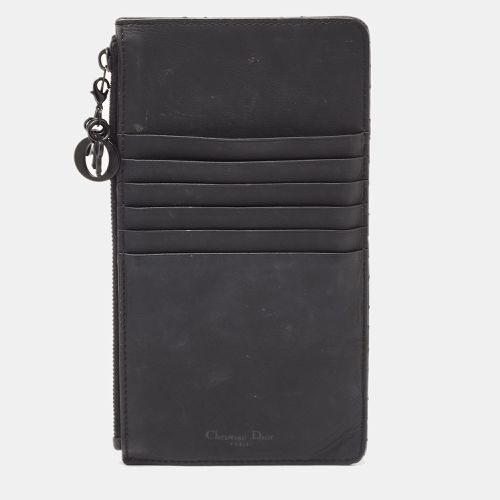 Matte Cannage Leather Zip Pouch - Dior - Modalova